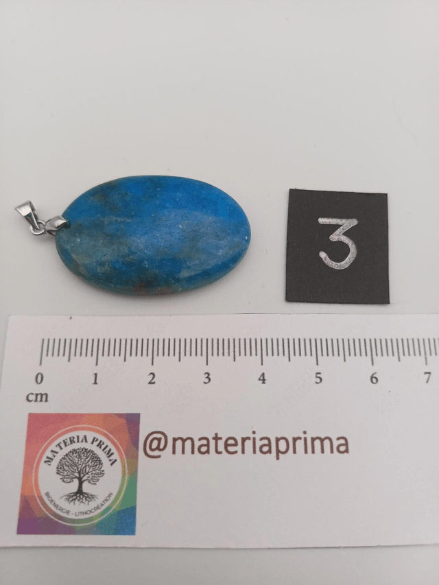 Pendentif apatite bleue