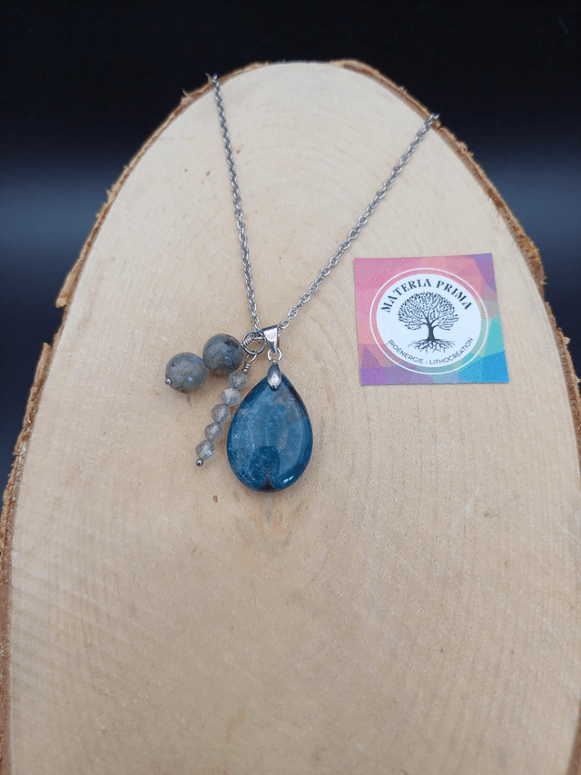Collier Apatite / labradorite