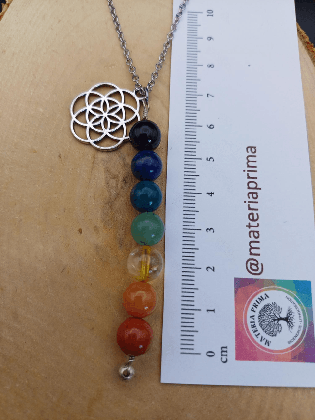 Collier fleur de vie 7 chakras