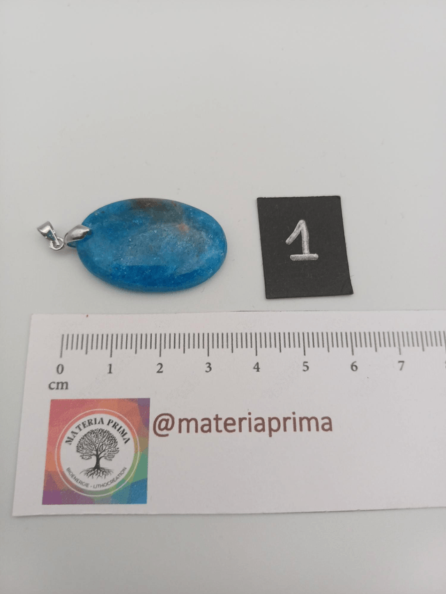 Pendentif apatite bleue