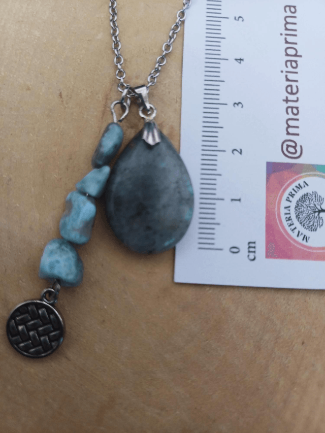 Collier labradorite / larimar