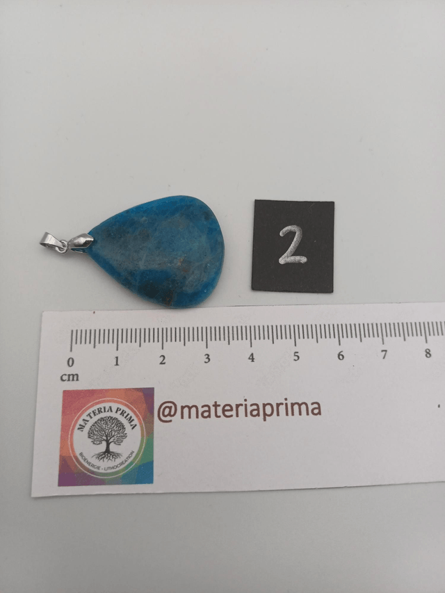 Pendentif apatite bleue