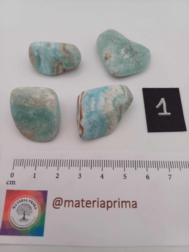 Aragonite bleue (pierre roulée)