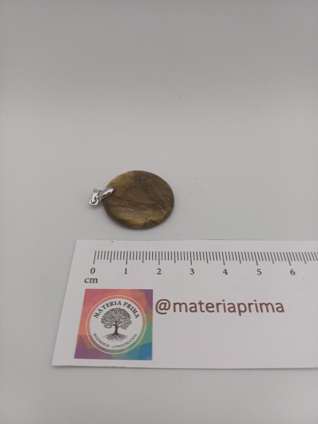 Pendentif labradorite rond