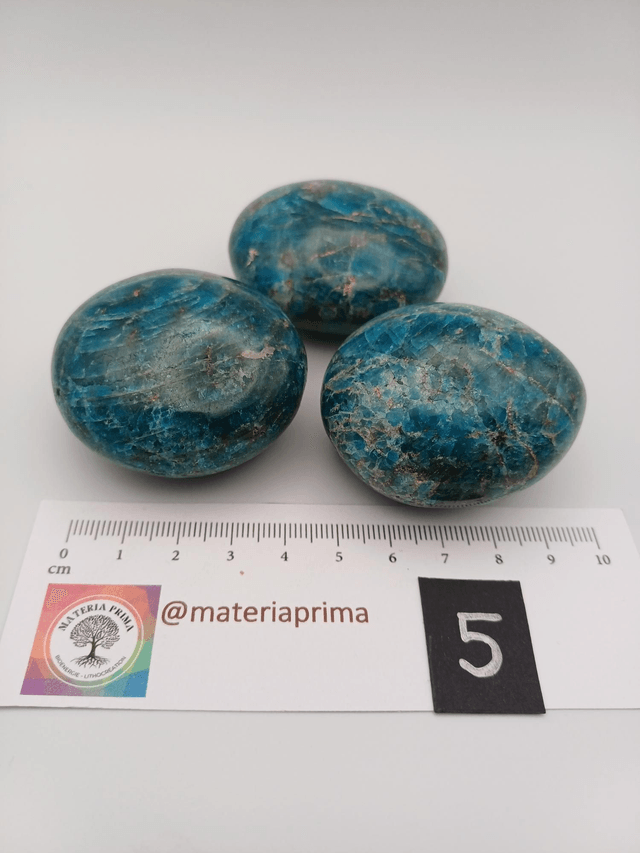 Apatite bleue (pierre roulée)