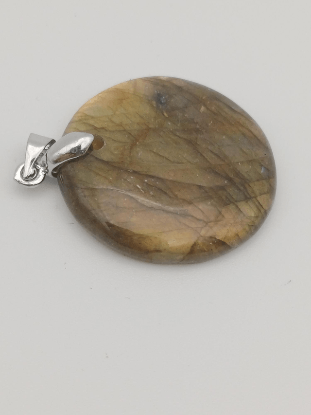 Pendentif labradorite rond