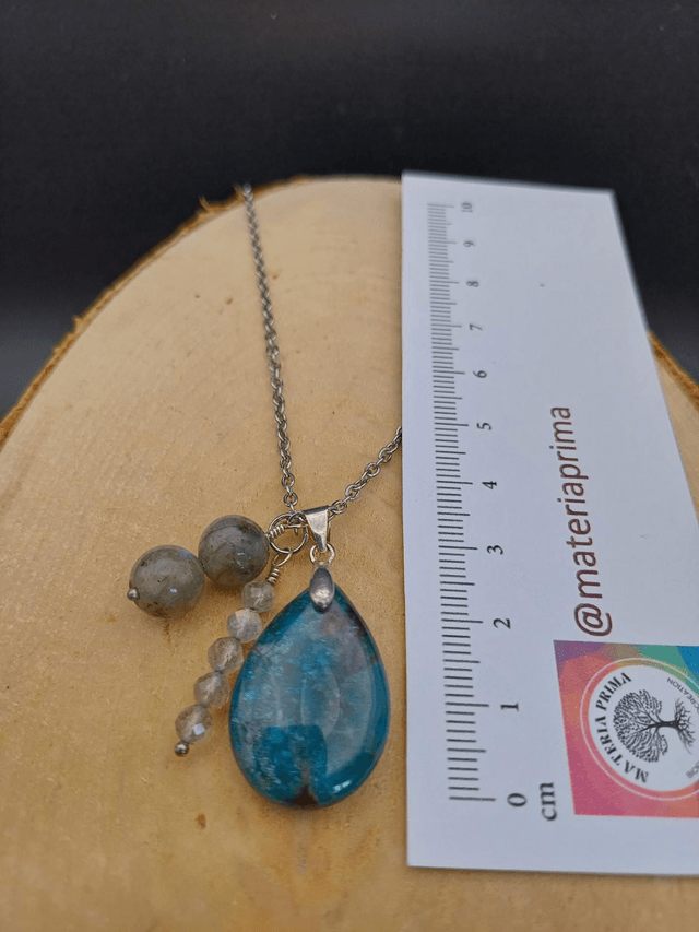 Collier Apatite / labradorite