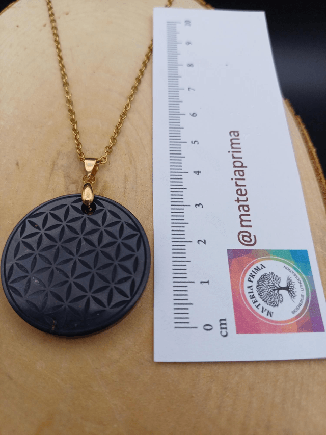 Collier shungite fleur de vie