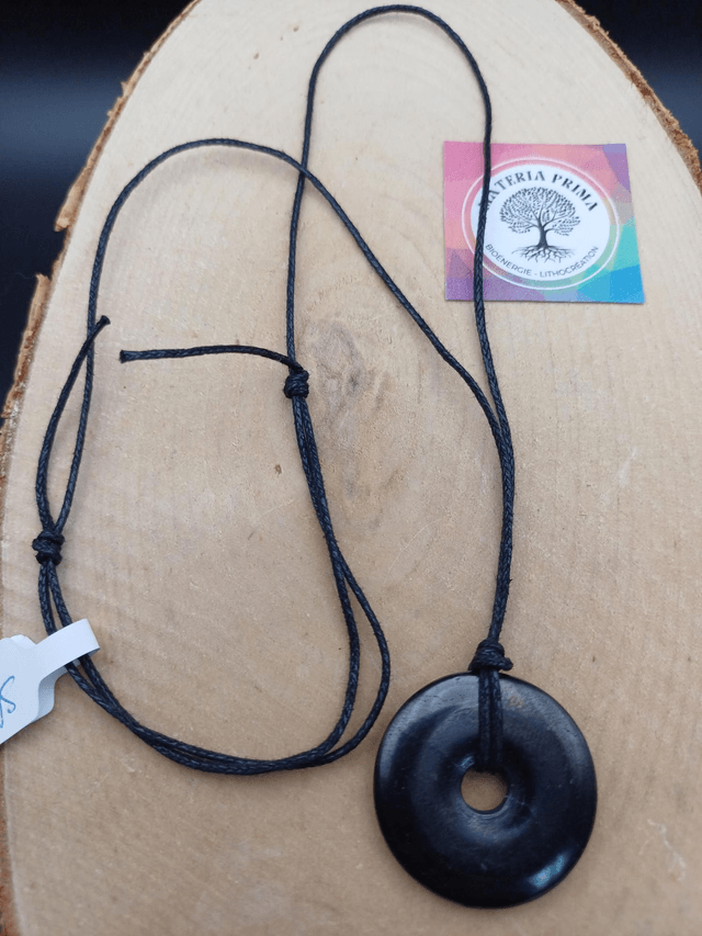 Pendentif shungite donut