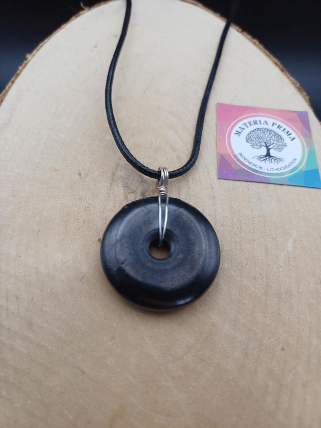Collier shungite donut
