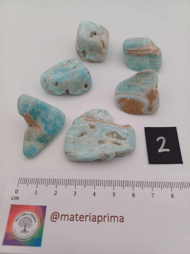 Aragonite bleue (pierre roulée)