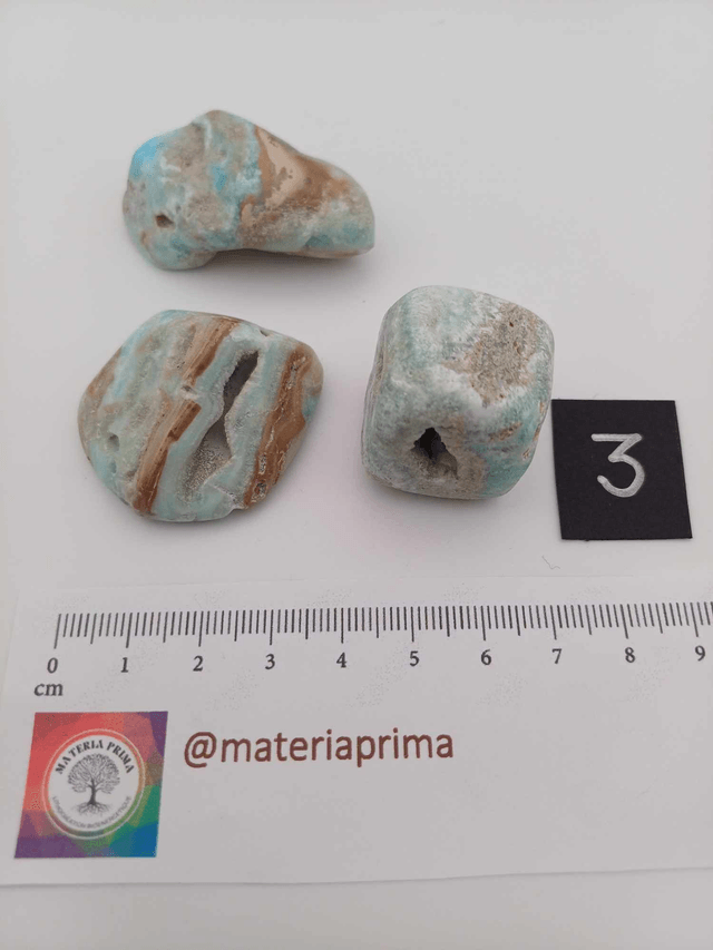 Aragonite bleue (pierre roulée)
