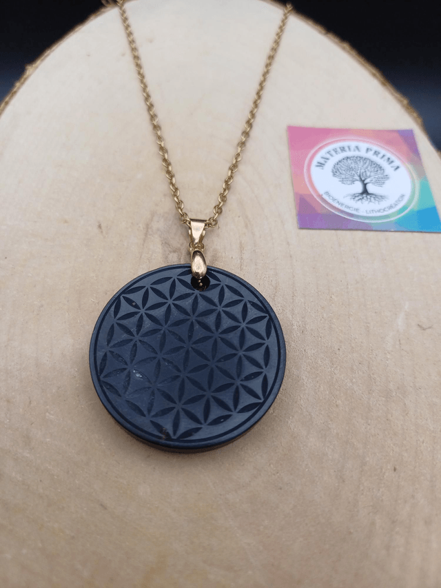 Collier shungite fleur de vie