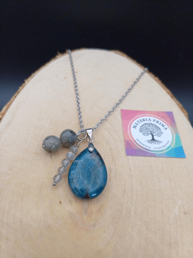 Collier Apatite / labradorite