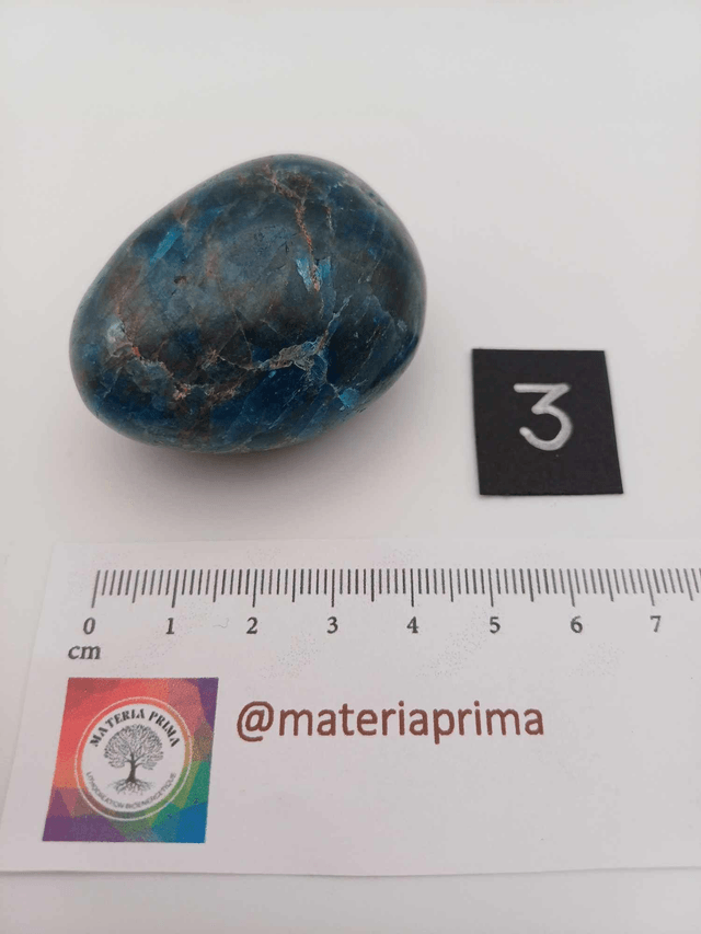 Apatite bleue (pierre roulée)