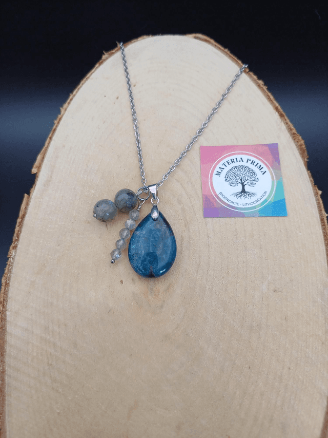 Collier Apatite / labradorite