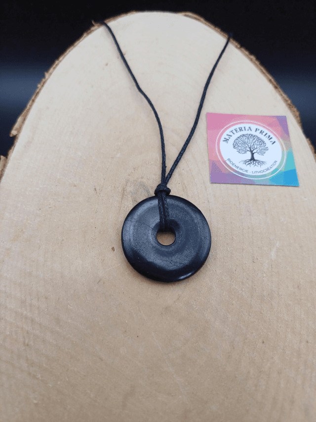 Pendentif shungite donut
